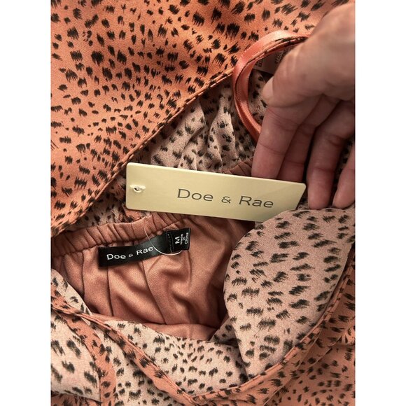 Rust Animal Print Romper NWT Size Medium - Picture 8 of 9